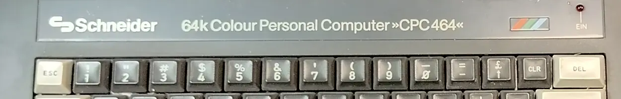 Schneider CPC 464 -mój pierwszy własny mikrokomputer.